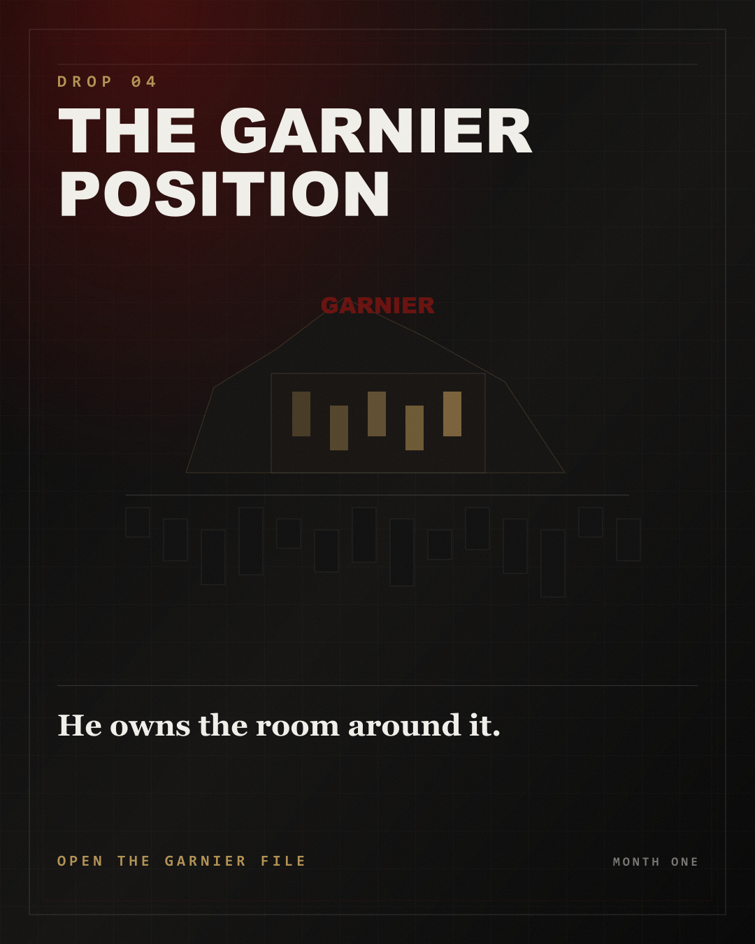 A mansion glowing above a dark city, its lit windows resembling a network of servers.